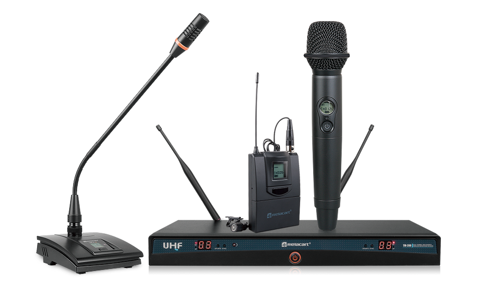 TM-200雙通道真分集無線麥克風(fēng)會議系統(tǒng)