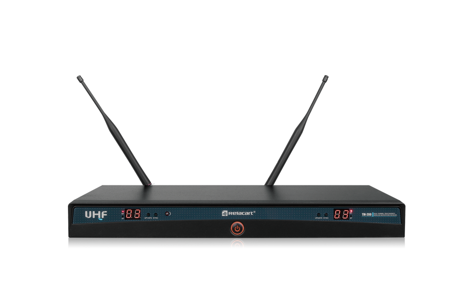TM-200雙通道真分集無線麥克風(fēng)系統(tǒng)主機(jī)